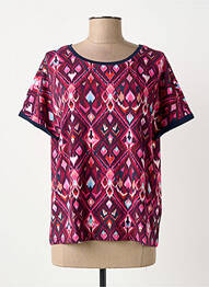 T-shirt stretch manches courtes violet STREET ONE femme