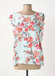 Top coupe fluide manches courtes vert STREET ONE femme