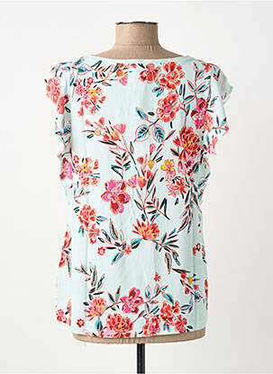 Top coupe fluide manches courtes vert STREET ONE femme