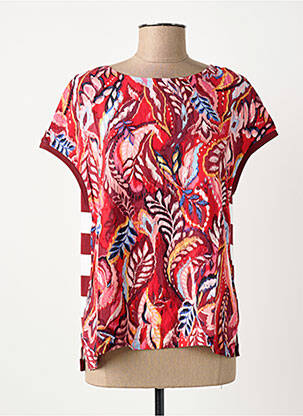 T-shirt coupe droite manches courtes rouge STREET ONE femme