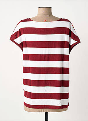 T-shirt coupe droite manches courtes rouge STREET ONE femme