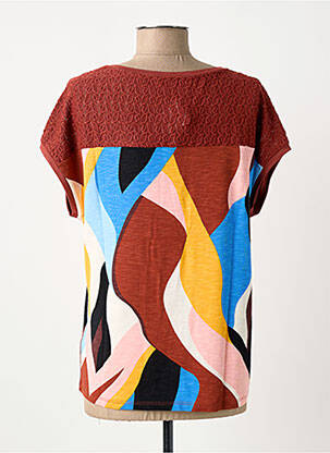 T-shirt coupe droite manches courtes orange STREET ONE femme