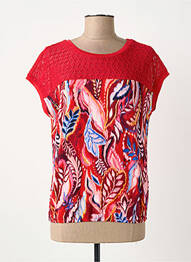 T-shirt imprimé fantaisie manches courtes rouge STREET ONE femme