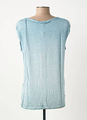 Top col v sans manche vert STREET ONE femme