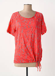 T-shirt stretch manches courtes rouge STREET ONE femme