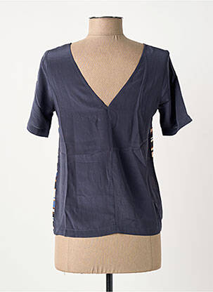 Top coupe fluide manches courtes bleu SCHOOL RAG femme