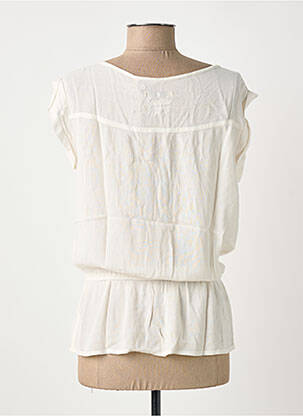 Blouse légère et transparente manches courtes beige KAPORAL femme
