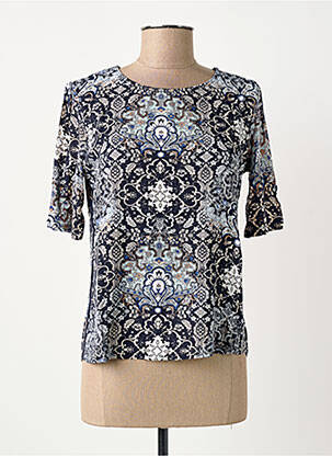 Top tissage jersey manches courtes bleu STREET ONE femme