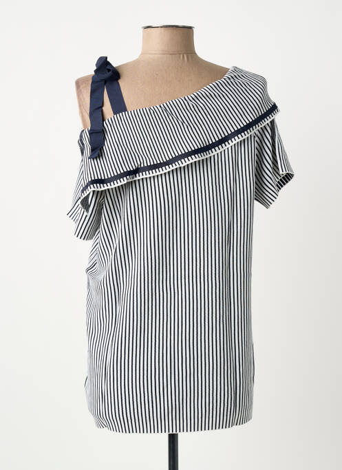 Tunique manches courtes bleu MOLLY BRACKEN femme