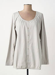 Tunique manches longues col rond gris CECIL femme