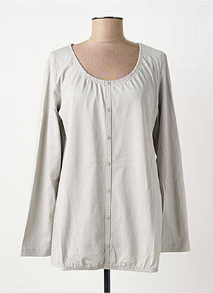 Tunique manches longues col rond gris CECIL femme