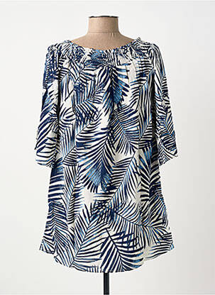 Tunique manches longues manches 3/4 bleu MOLLY BRACKEN femme