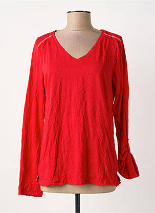 T-shirt manches longues manches longues rouge STREET ONE femme