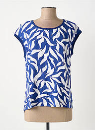 Top imprimé fantaisie manches courtes bleu STREET ONE femme