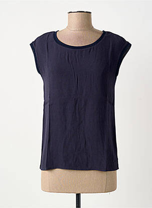 T-shirt stretch manches courtes bleu STREET ONE femme