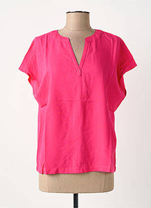 Blouse manches courtes manches courtes rose fonce STREET ONE femme