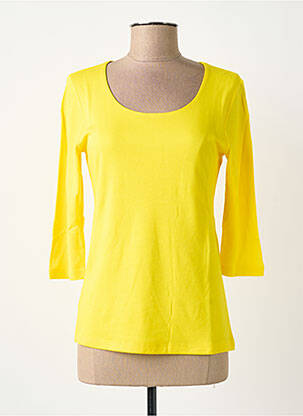 T-shirt manches 3/4 manches 3/4 jaune STREET ONE femme