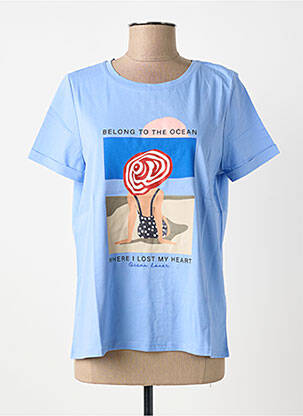 T-shirt coupe droite manches courtes bleu STREET ONE femme