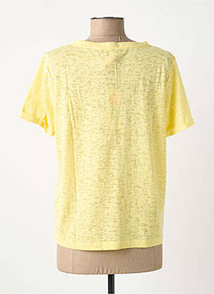 T-shirt col v manches courtes jaune STREET ONE femme
