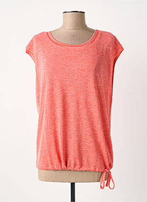 T-shirt stretch manches courtes orange STREET ONE femme