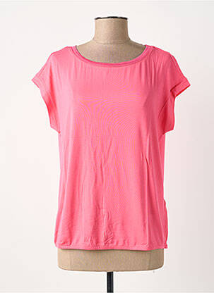 T-shirt stretch manches courtes rose STREET ONE femme