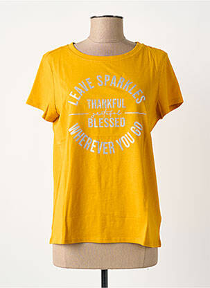 T-shirt sérigraphie manches courtes jaune STREET ONE femme