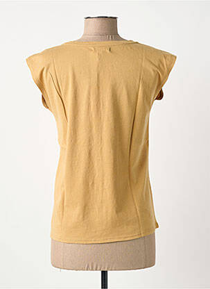 T-shirt stretch manches courtes beige SCHOOL RAG femme