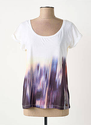 T-shirt imprimé fantaisie manches courtes blanc LEE femme