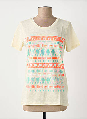 T-shirt imprimé fantaisie manches courtes beige LEE femme