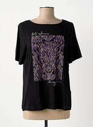 T-shirt coupe droite manches courtes noir STREET ONE femme