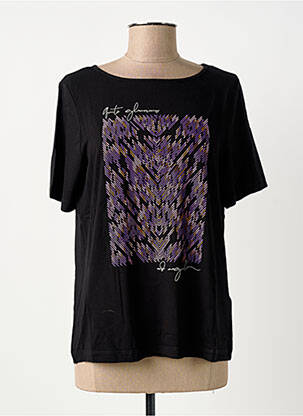 T-shirt coupe droite manches courtes noir STREET ONE femme