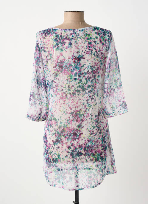 Tunique manches longues tissage crêpe violet STREET ONE femme
