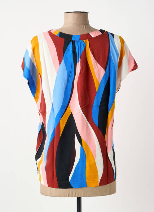 Blouse imprimé fantaisie manches courtes marron STREET ONE femme