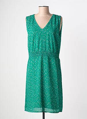 Robe mi-longue sans manche sans manche vert CHATTAWAK femme