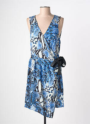 Robe mi-longue sans manche sans manche bleu SCHOOL RAG femme