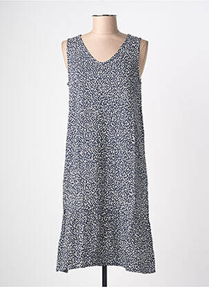 Robe mi-longue sans manche sans manche bleu STREET ONE femme