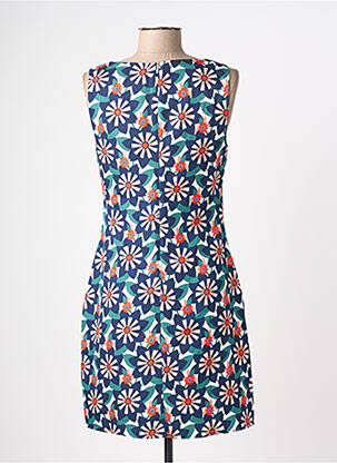 Robe mi-longue imprimé fleurs sans manche bleu MOLLY BRACKEN femme