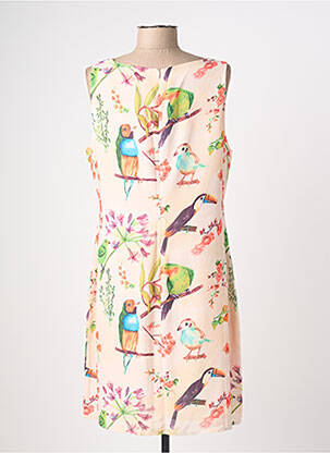 Robe mi-longue sans manche sans manche beige MOLLY BRACKEN femme