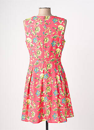 Robe mi-longue imprimé fleurs sans manche rose MOLLY BRACKEN femme