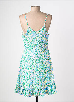 Robe mi-longue col rond fines bretelles bleu MOLLY BRACKEN femme