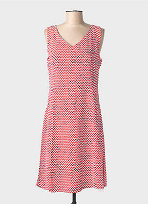 Robe mi-longue sans manche sans manche rouge STREET ONE femme