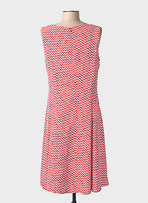 Robe mi-longue sans manche sans manche rouge STREET ONE femme