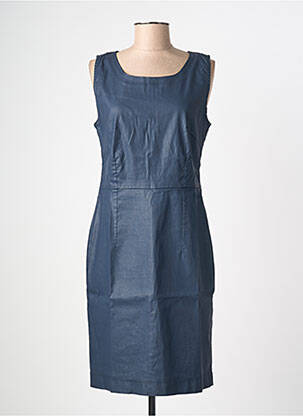 Robe mi-longue sans manche sans manche bleu KANOPE femme