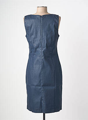 Robe mi-longue sans manche sans manche bleu KANOPE femme