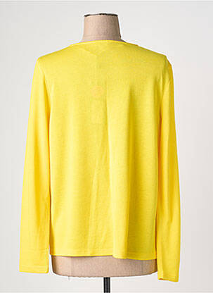 Gilet manches longues col châle jaune STREET ONE femme