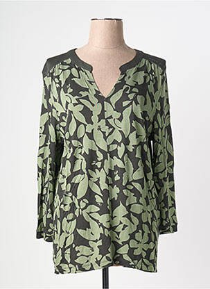 Top stretch manches longues vert STREET ONE femme