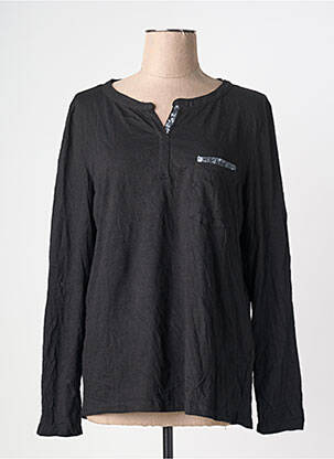 Top stretch manches longues noir STREET ONE femme