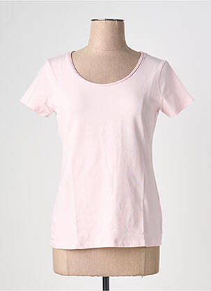 T-shirt stretch manches courtes rose STREET ONE femme