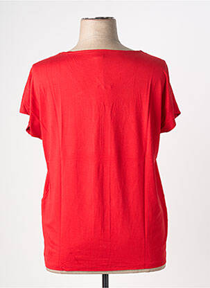 Top stretch manches courtes rouge STREET ONE femme