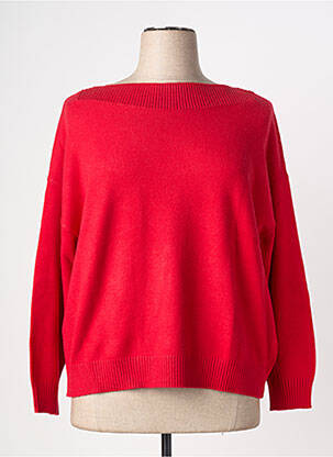 Pull stretch manches longues rouge STREET ONE femme